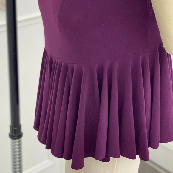 Short Dance Full Skirt Sz. S Violet Purple with Dance Pants Unbranded - Picture 4 of 10